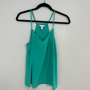 Lilly Pulitzer Dusk racer back silk tank top. Size Medium.